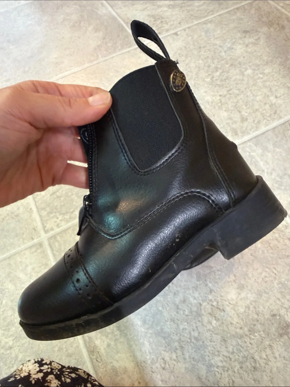 Equistar kids paddock boots